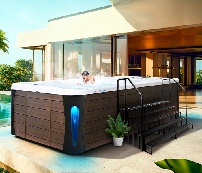 Calspas hot tub being used in a family setting - Moscow